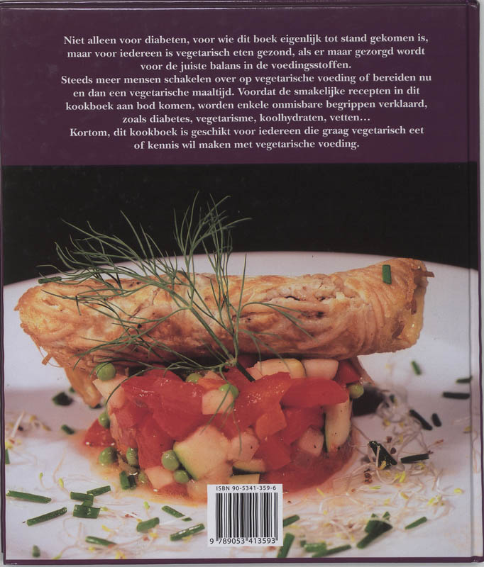 Achterkant van Het vegetarisch kookboek voor diabeten