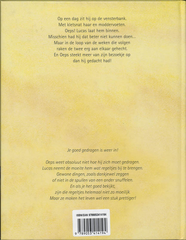 Achterkant van Zeg, gedraag je!