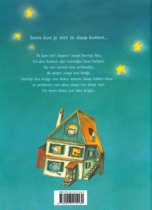 Achterkant van Slaap lekker, beertje Bas
