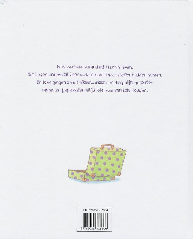 Achterkant van Lola's koffertje