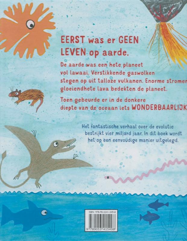 Achterkant van Leven op aarde