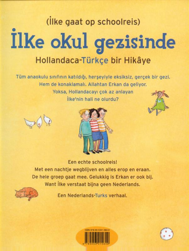 Achterkant van Ilke gaat op schoolreis (Ned-Turks)