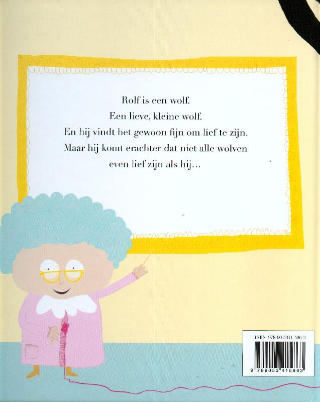 Achterkant van Lieve kleine Rolf