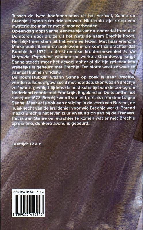 Achterkant van Zoektocht naar Brechje