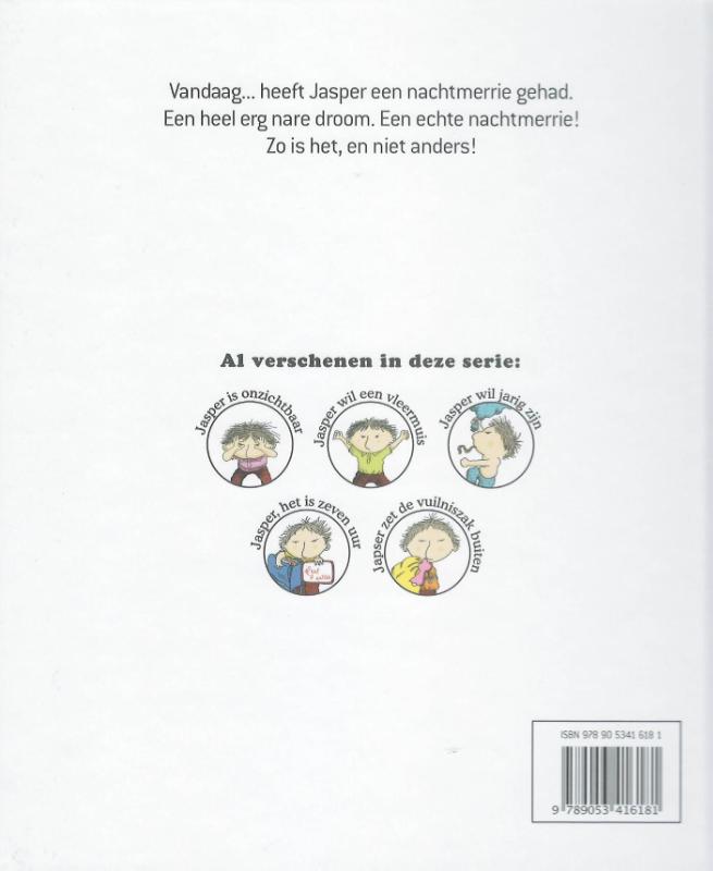 Achterkant van Jasper heeft een nachtmerrie