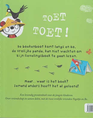 Achterkant van Vogeltje & Bo