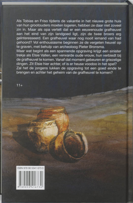 Achterkant van Het geheim van de grafheuvel