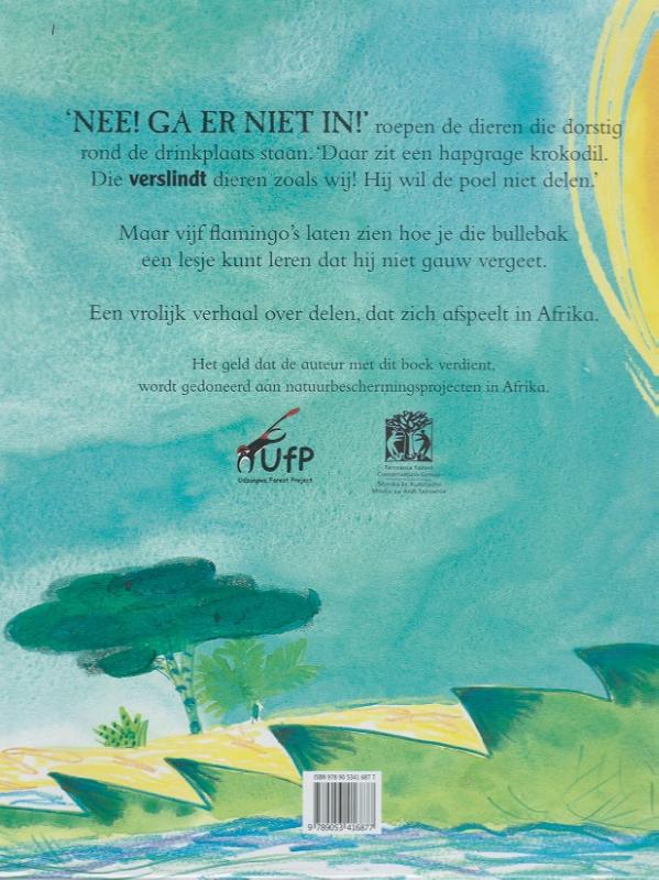 Achterkant van De hapgrage krokodil