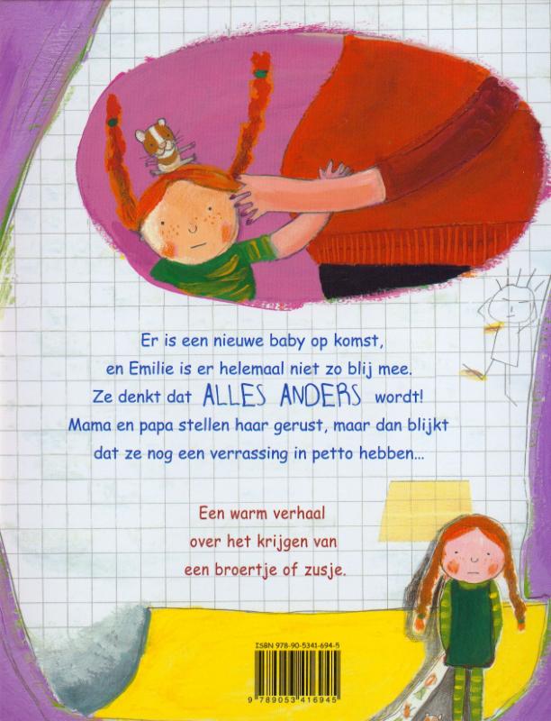 Achterkant van Bah! Een nieuwe baby!