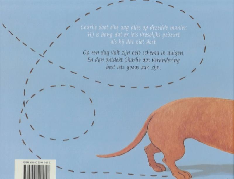 Achterkant van Charlie de held