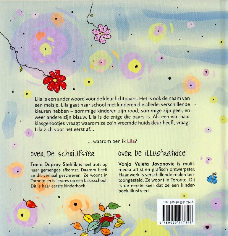 Achterkant van Ik ben Lila