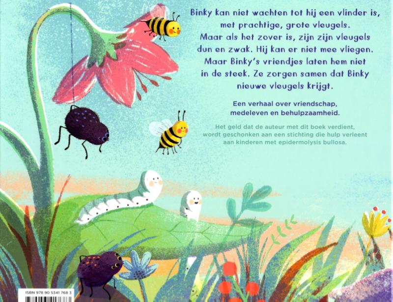 Achterkant van Binky kan vliegen