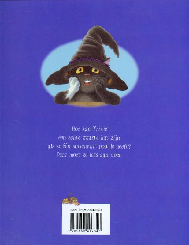 Achterkant van Trixie de heksenkat