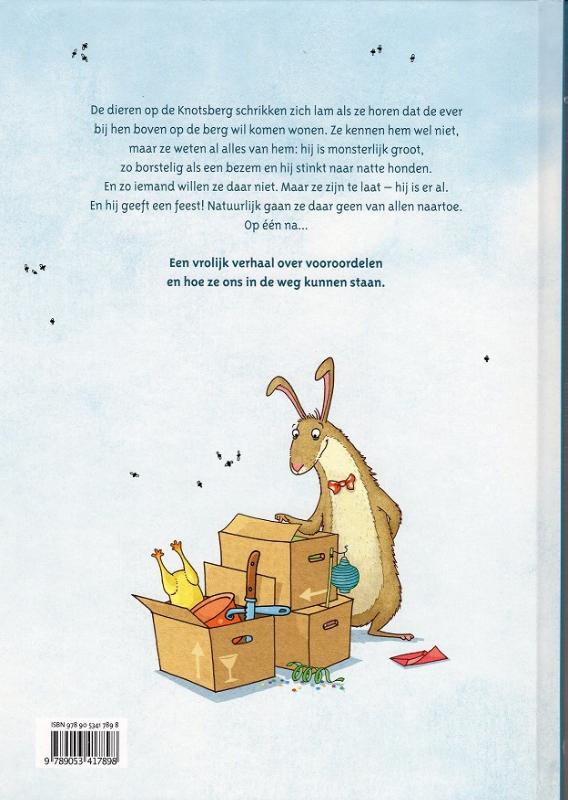 Achterkant van De enge ever