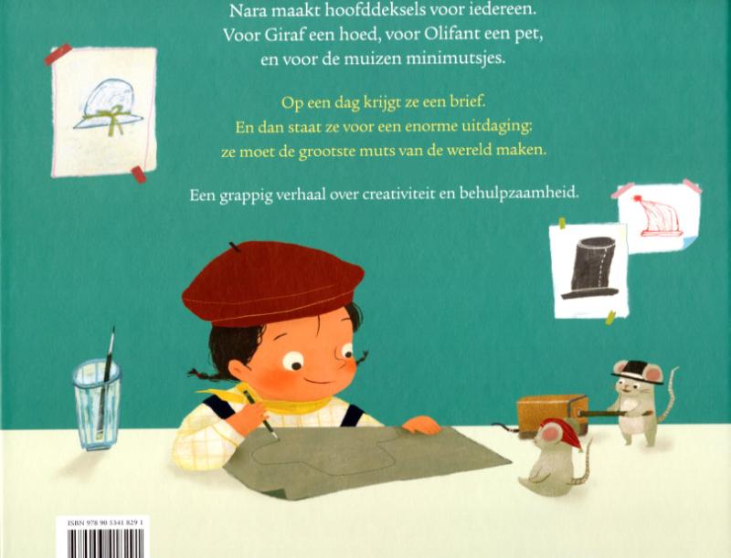 Achterkant van Een muts voor meneer Berg