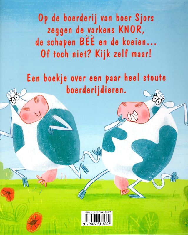 Achterkant van Koeien zeggen boe