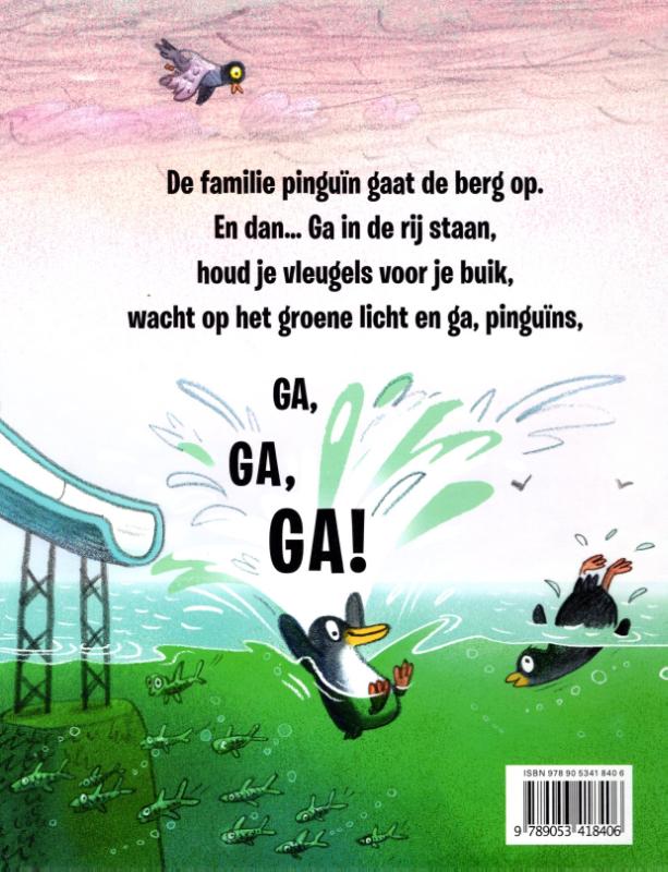 Achterkant van Super duper pinguïn roetsj