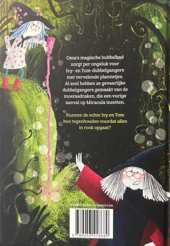 Achterkant van Heksje Ivy en de moerasdraken