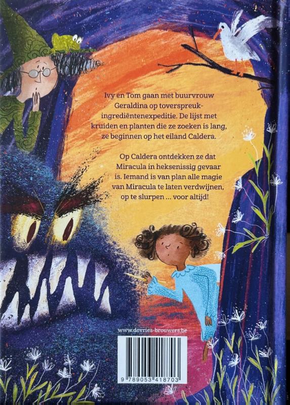 Achterkant van Heksje Ivy en de magieslurpers