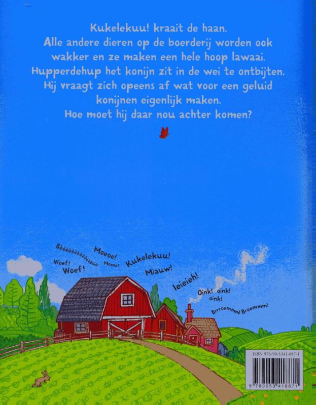 Achterkant van Wat voor geluid maakt een konijn?