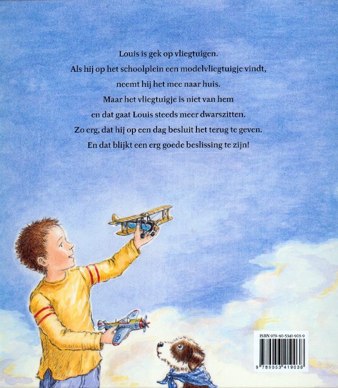 Achterkant van Louis en zijn droomvliegtuig