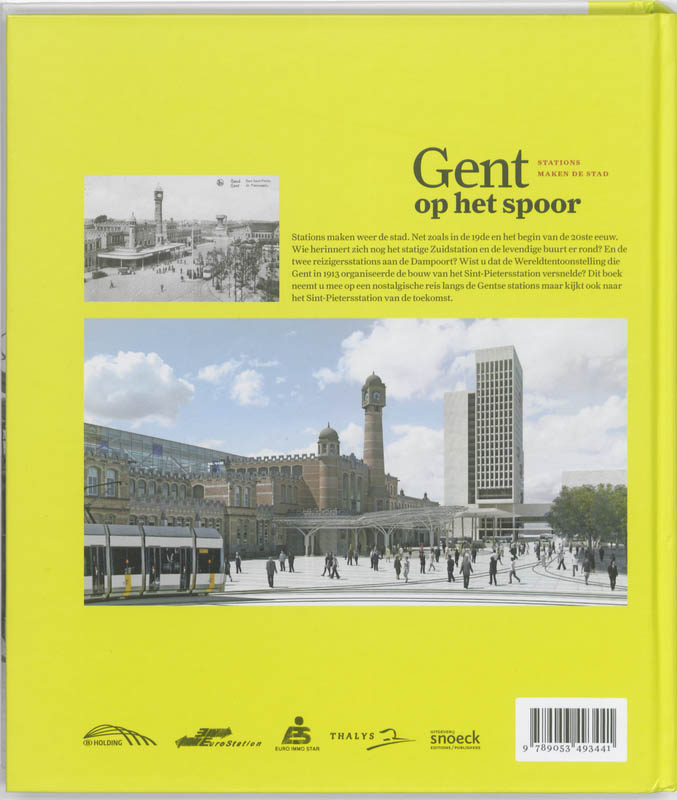 Achterkant van Gent op het spoor