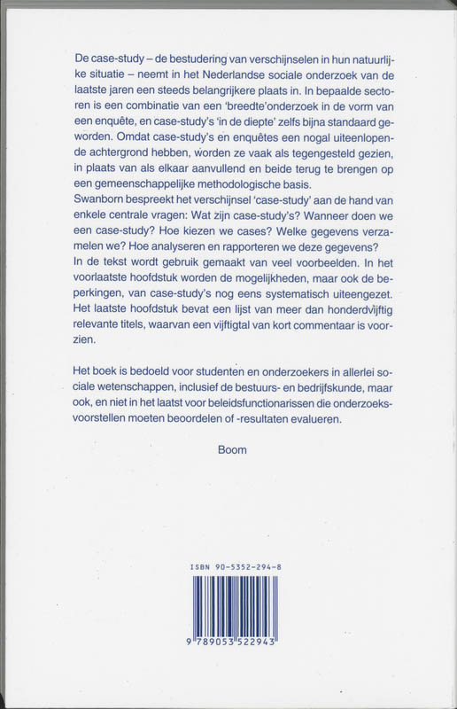 Achterkant van Case-study's: Wat, wanneer en hoe?