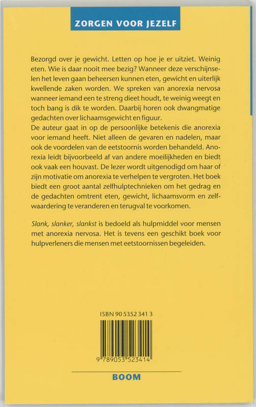Achterkant van Slank, slanker, slankst