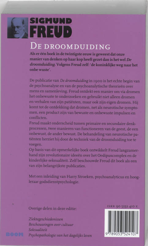 Achterkant van De droomduiding