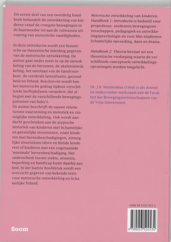 Achterkant van Handboek 1: introductie