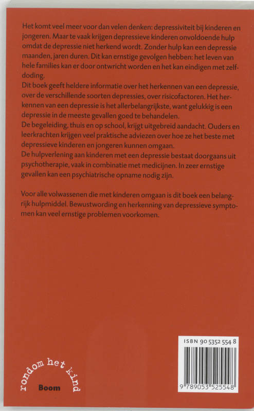 Achterkant van Kinderen en jongeren met een depressie