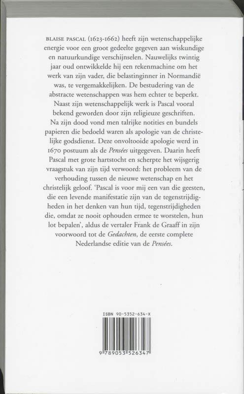 Achterkant van Gedachten