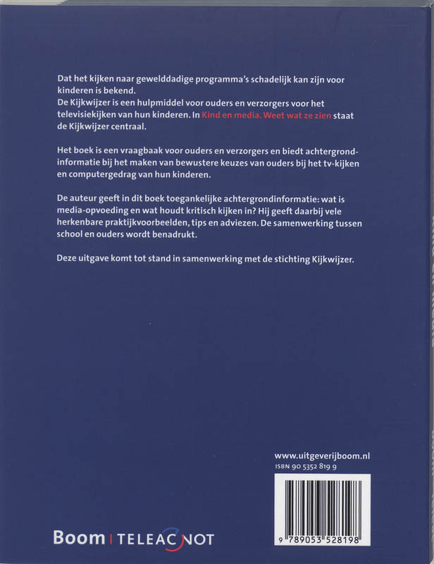 Achterkant van Kind en media
