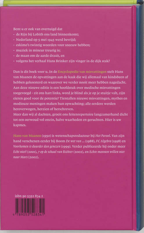 Achterkant van Encyclopedie van misvattingen