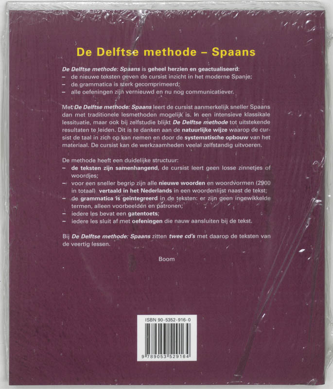 Achterkant van Spaans