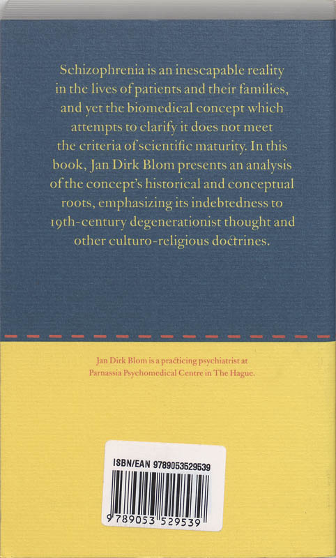Achterkant van Deconstructing schizophrenia