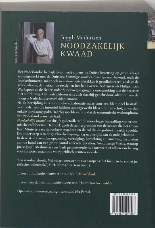 Achterkant van Noodzakelijk kwaad