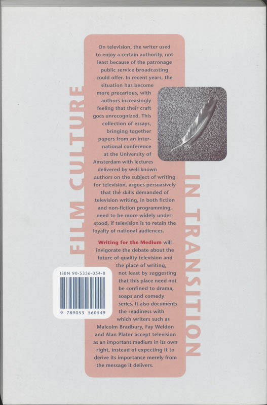 Achterkant van Writing for the medium