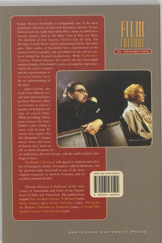 Achterkant van Fassbinder's Germany
