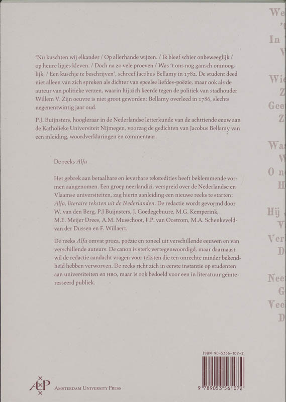 Achterkant van Gedichten
