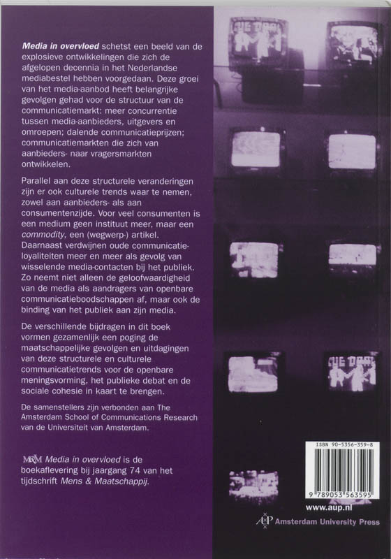 Achterkant van Media in overvloed