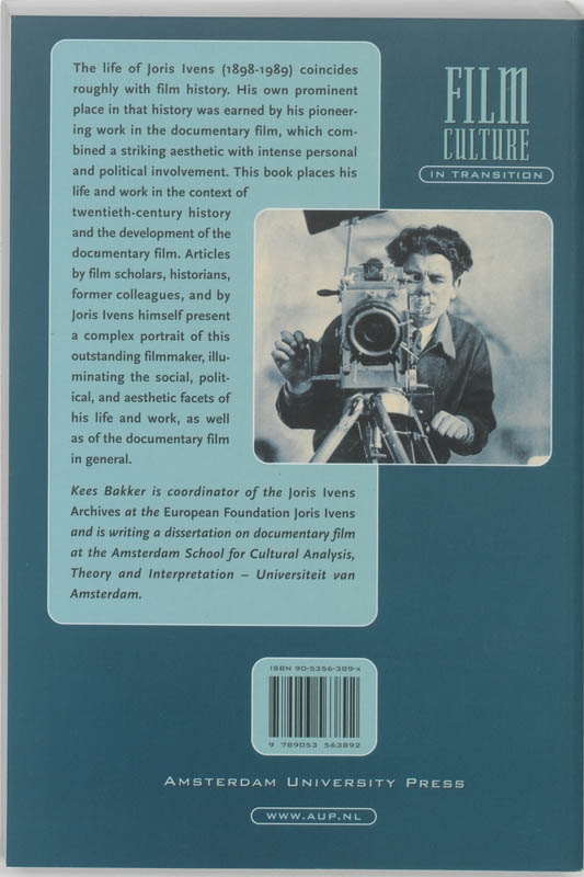 Achterkant van Joris Ivens and the documentary context