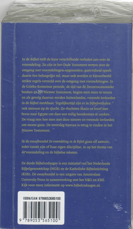 Achterkant van De vreemdeling en de Bijbel 10 ex