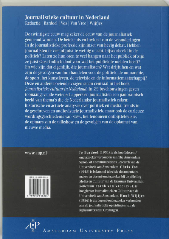 Achterkant van Journalistieke cultuur in Nederland