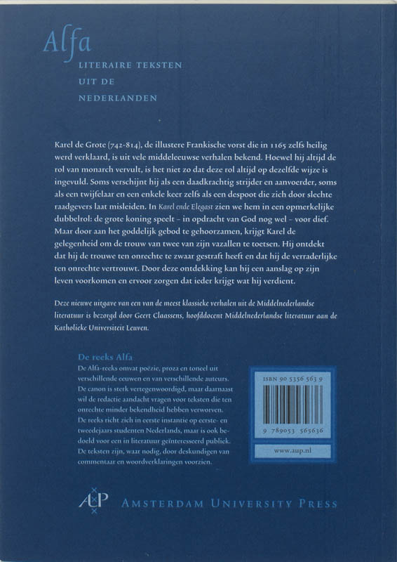 Achterkant van Karel ende Elegast