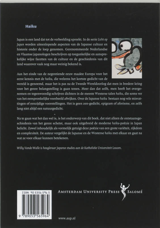Achterkant van Haiku