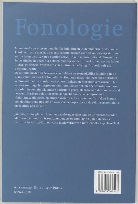 Achterkant van Fonologie