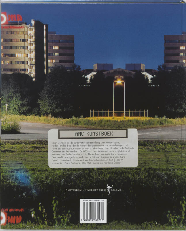 Achterkant van AMC Kunstboek