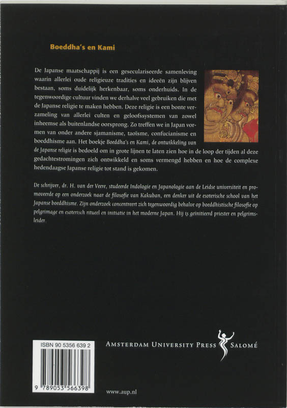 Achterkant van Boeddha's en Kami