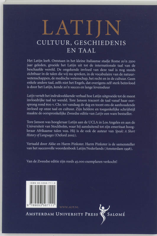 Achterkant van Latijn
